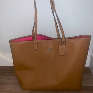 Coach Reversible Leather Tote Bag